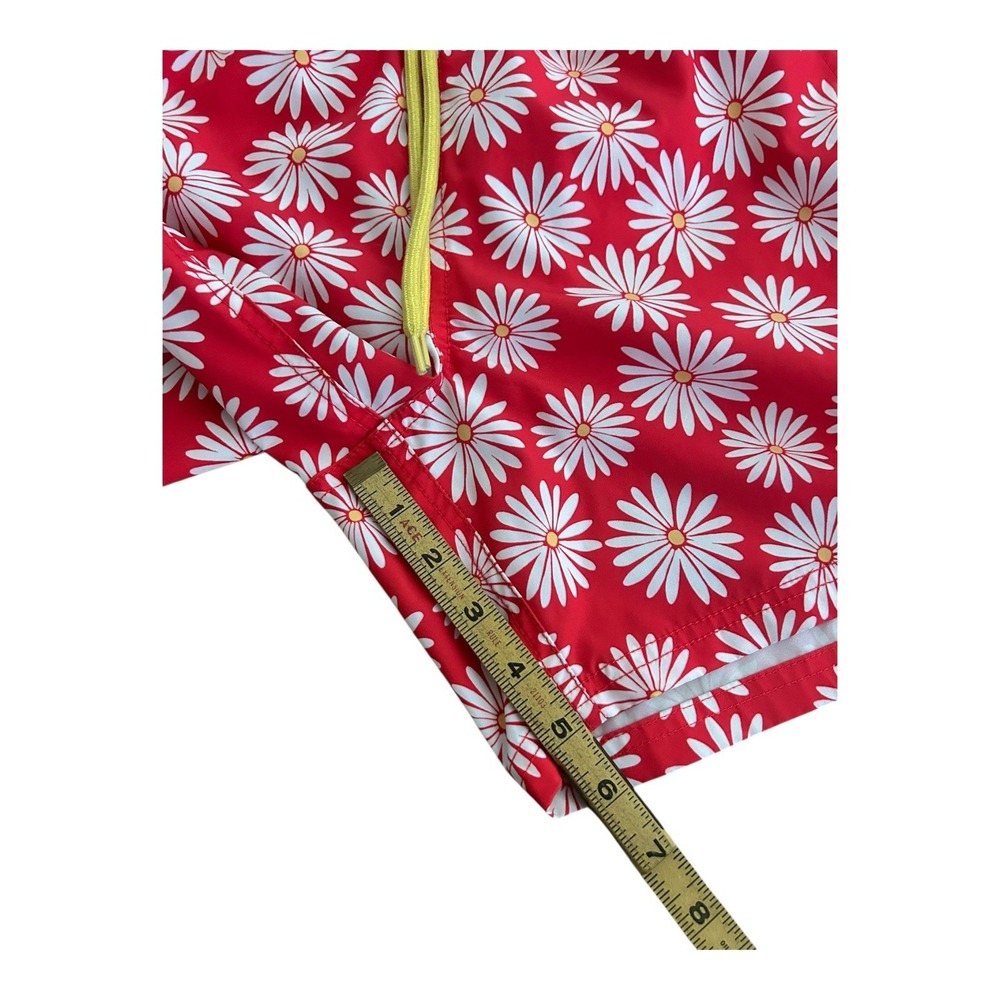 J. Crew Men's Printed Swim Trunk - California Poppy White Small 5" - Picture 5 of 7